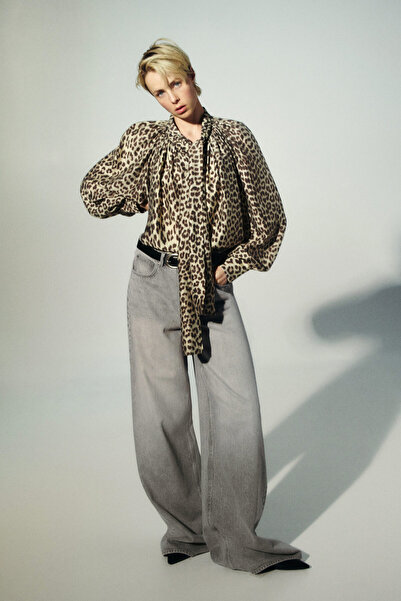 H&M Geniş Kot Pantolon