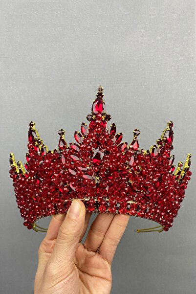 Limelia Coroana de henna pentru mireasa model Paris din aur rosu