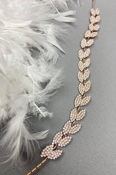 Limelia Accesoriu pentru păr cu model de frunze Bella de culoare cupru