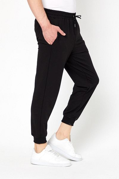 odelon Ανδρικό μαύρο παντελόνι Jogger Fit