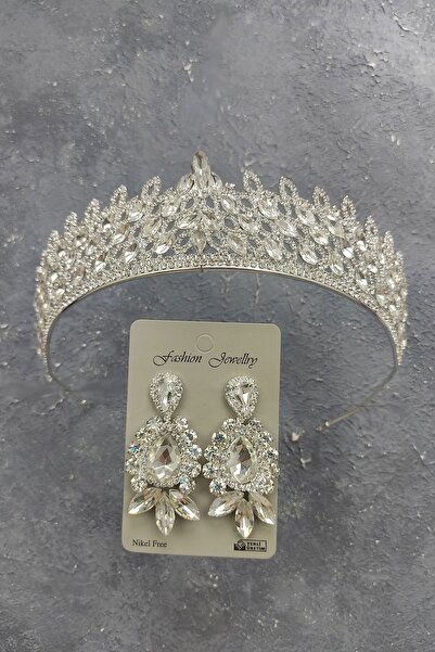 Limelia Model Mia Coroana Mireasa Si Cercei cu Pietre Drop Ship