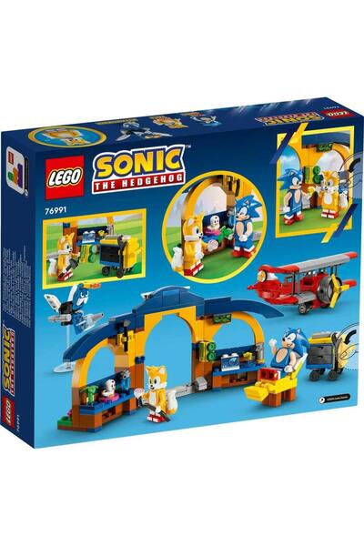 LEGO ورشة عمل Omrx Sonic the Hedgehog Tails وطائرة تورنادو 76991 (376 قطعة) مجموعة النجوم