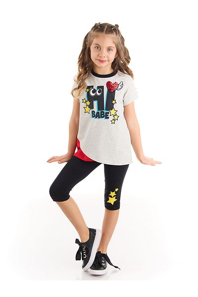 MSHB&G Hi Babe Girl's T-shirt Tights Set