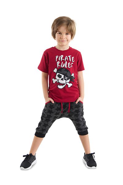MSHB&G Pirate Rule Boys póló Capri rövidnadrág szett