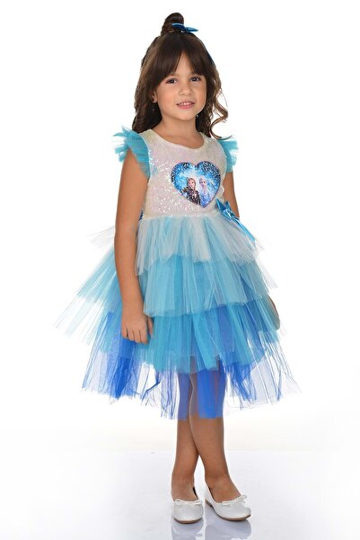 Mnk Φόρεμα πάρτι με παγιέτες ΜΠΛΕ