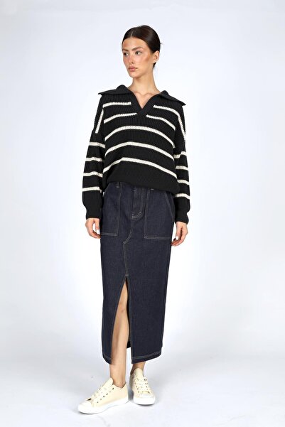 Lee Cooper Women's Polo Knitwear, Tricot Navy Blue Set