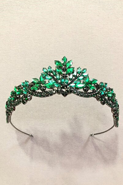 Limelia Henna și coroană de mireasă cu carcasă metalică și piatră de cristal ...