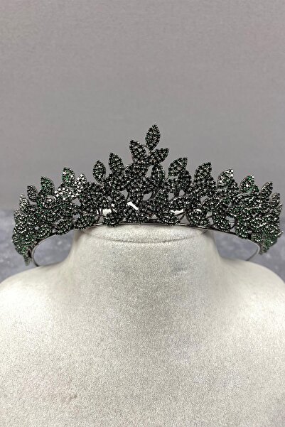 Limelia Coroana de mireasa Sara cu model de frunze de piatra