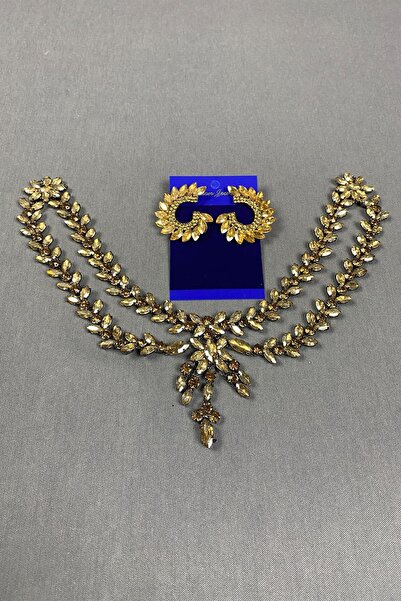 Limelia Accesoriu de păr Henna de mireasă Sultan Stone - Cercei rotunzi cu pi...