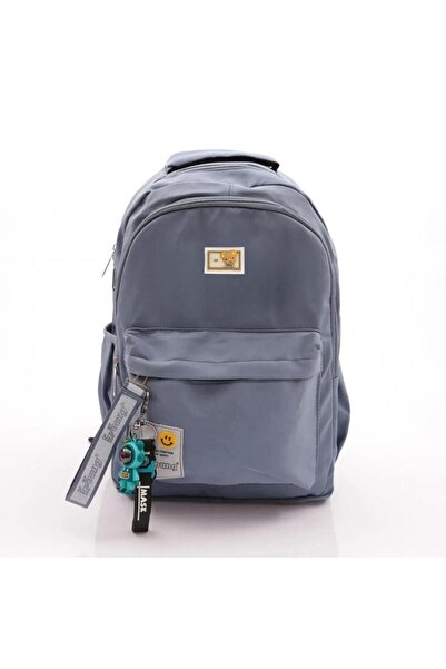 DODOMAR Ghiozdan școlar cu două ochiuri pentru tânăra mascotă 51706 GRI