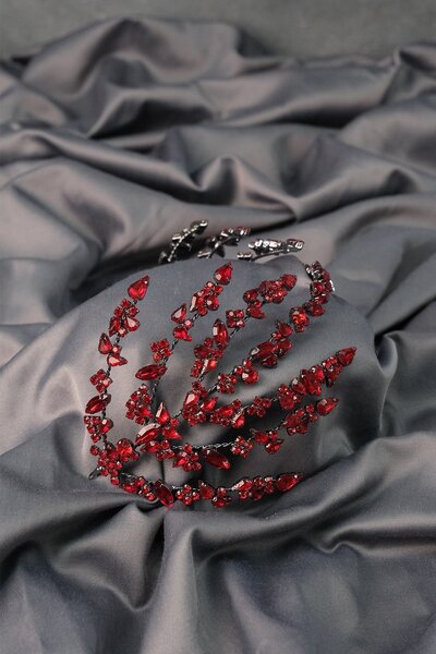 Limelia Coroană roșie cu două fețe Helen Bridal Henna