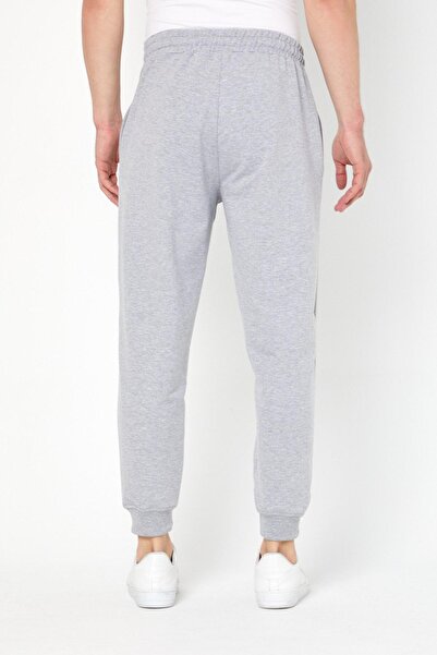 odelon Ανδρικό παντελόνι φούτερ σε γκρι Melange Jogger Fit