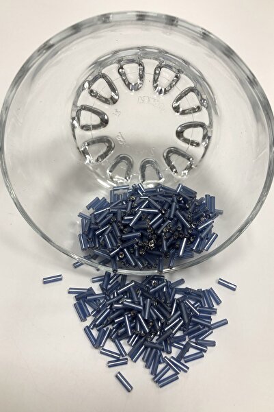 Limelia Mărgele de țeavă albastru oțel 5 mm