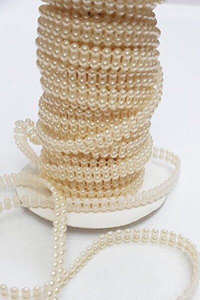 Limelia Perle decupate cu două rânduri crem 4mm