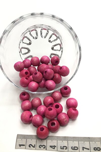 Limelia Темно-рожеві дерев'яні намистини 25 г