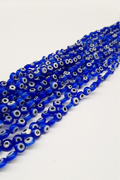 Limelia Mărgele de sticlă plată albastru închis