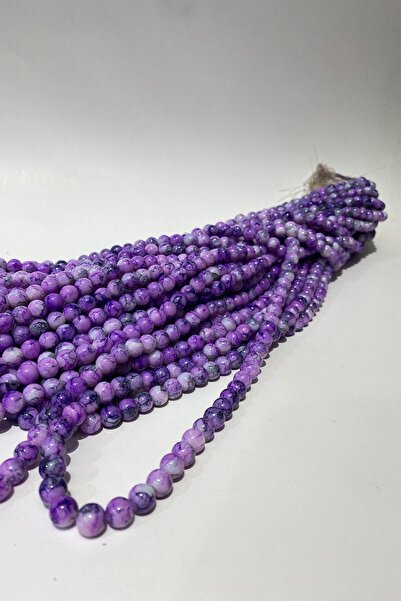 Limelia Γυάλινες χάντρες με μοτίβο μελανίνης 8 χιλ.