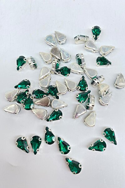 Limelia Verde smarald strălucitor - mărgele în formă de stâlp cu carcasă 10 b...