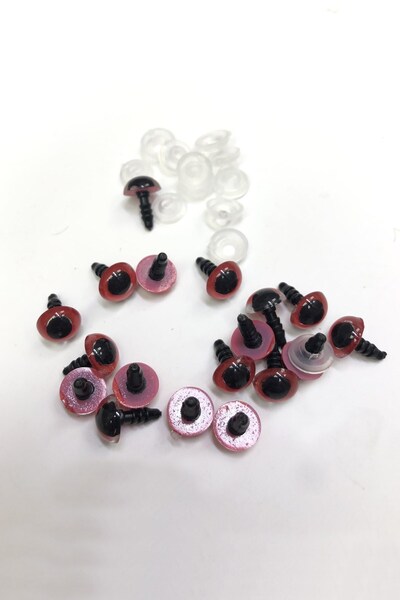 Limelia Culoarea roșie când soarele se trăiește în cer Ochi cu șurub amigurumi