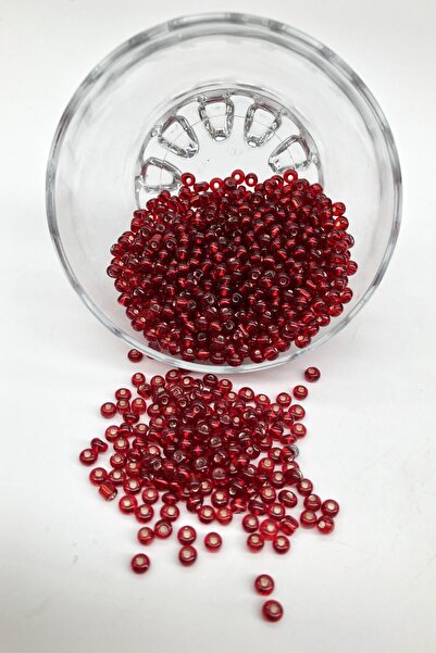 Limelia Прозрачна червена пясъчна мънисто 4 мм