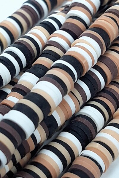 Limelia Mărgele de aluat Fimo cu cafea neagră 6 mm