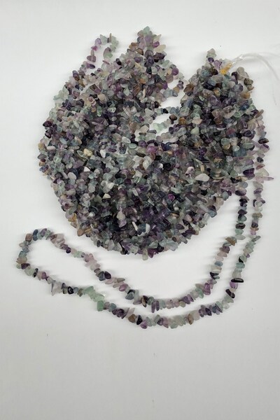 Limelia Mărgele de pietriș verde, violet și colorate