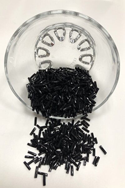 Limelia Черна усукана тръбна мъниста 5 мм