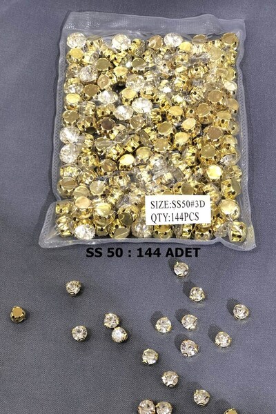 Limelia Жовтий металевий стовпчик з касою Бейоглу (1 пакет) ss 50 144 штуки