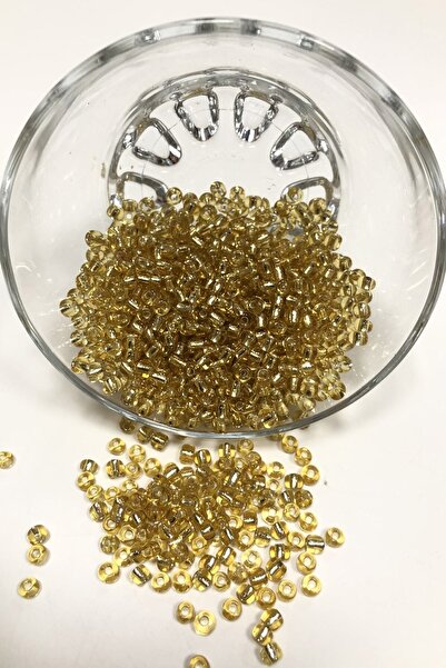 Limelia Ανοιχτό χρυσό κίτρινο άμμο χάντρες 4 mm 50 γρ