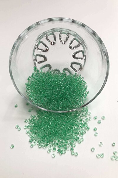 Limelia Темно-м'ятно-зелений піщаний бісер середнього розміру 3 мм 50 г