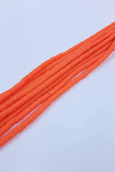 Limelia Оранжева 4 мм Fimo мънисто