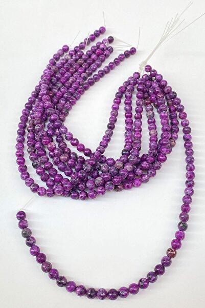 Limelia Лилаво Ceyt естествено камъче 8 мм