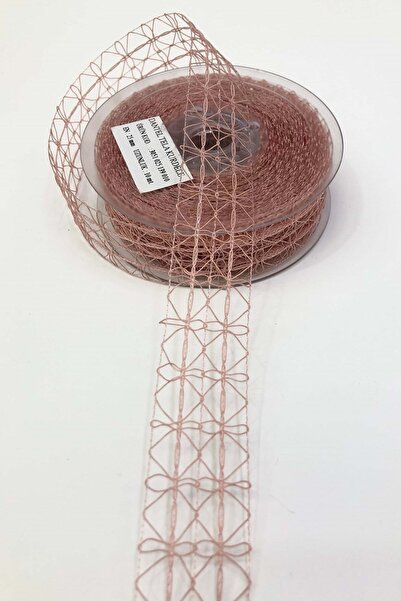 Limelia Panglică din dantelă de culoare pudră 2,5 cm