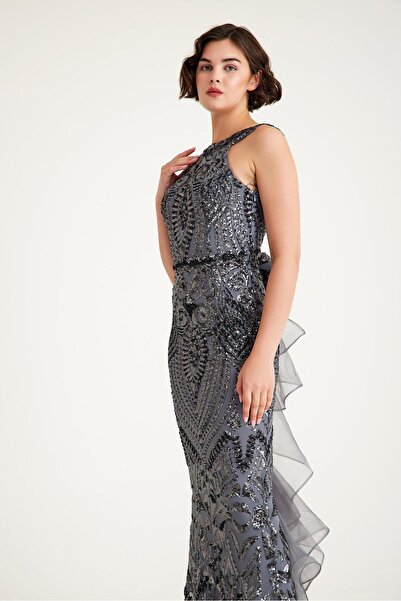 MAXXE 5860PAY PAYETLİ ABİYE ELBİSE