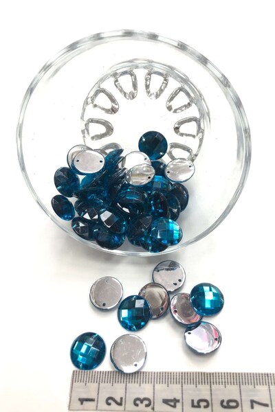 Limelia Piatra turcoaz rotunda din plastic 20 gr