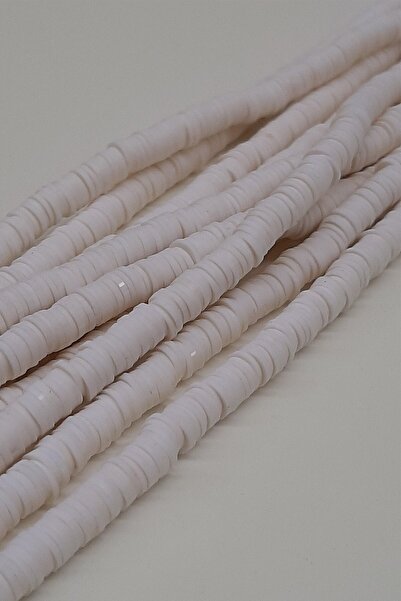 Limelia Mărgele de aluat Fimo cremă 6 mm