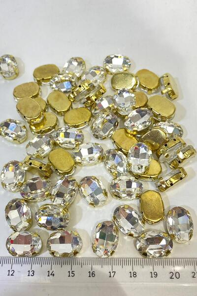 Limelia 5 bucăți de piatră Beyoğlu - mărgele de sticlă cu carcasă ovală trans...