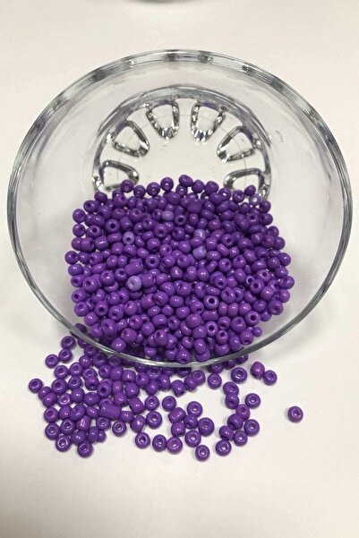 Limelia Виолетови цветни пясъчни мъниста, среден размер 4 мм, 50 г