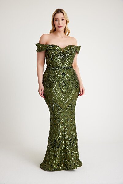 MAXXE 5681PAY PANO PAYETLİ ABİYE ELBİSE