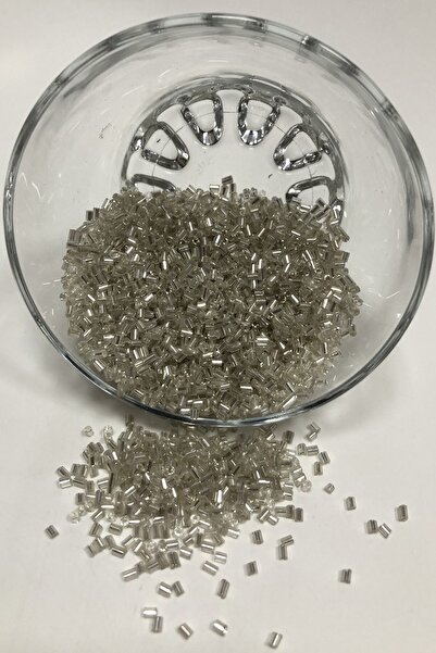 Limelia Ασημί Χρώμα Σκούρες Χάντρες Κοπής 50 Γρ