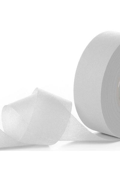 JUTBURADA Jütburada White Ribbon Ribbon (Nonwoven Interlining Fabric 2.5 Cm) 220 Meters