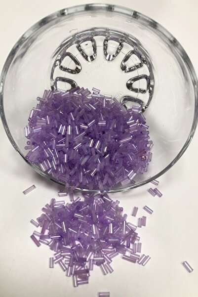 Limelia Средно лилава тръбна мъниста 5 мм