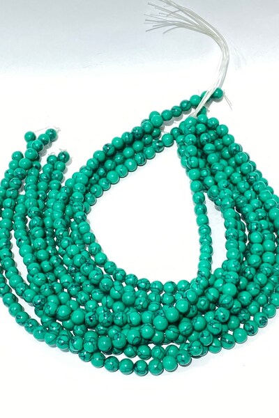 Limelia Зелена естествена камък мънисто 8 мм