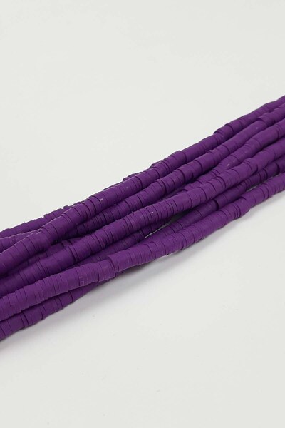 Limelia Лилави мъниста от фимо тесто