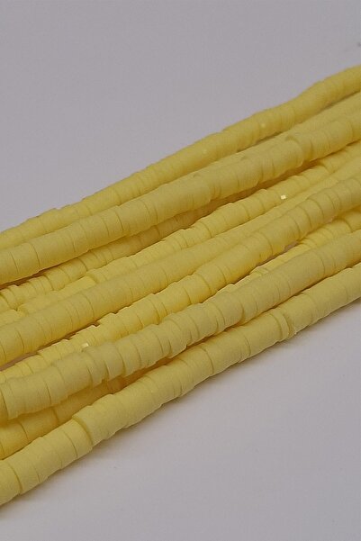 Limelia Жълти мъниста фимо тесто 4 мм