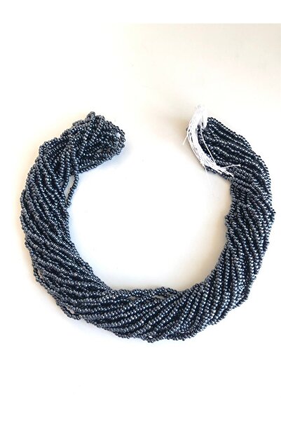 Limelia Тъмносини пясъчни мъниста от низ 2 мм