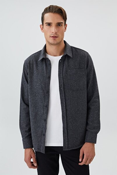 Lee Cooper Men's Long Sleeve Shorts Harold Anthracite