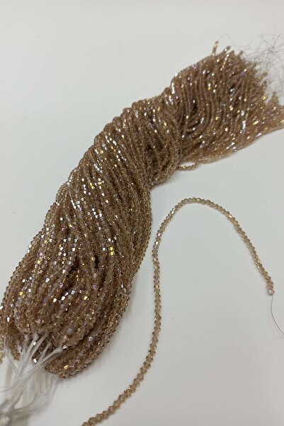 Limelia Piramidă de mărgele de cristal de culoare scorțișoară 4 mm