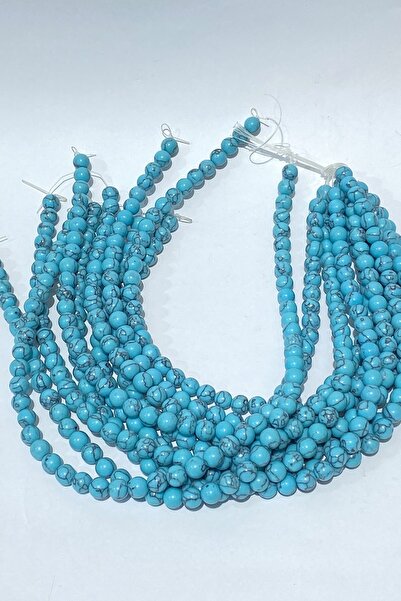 Limelia Тюркоазена естествена камък мънисто 8 мм