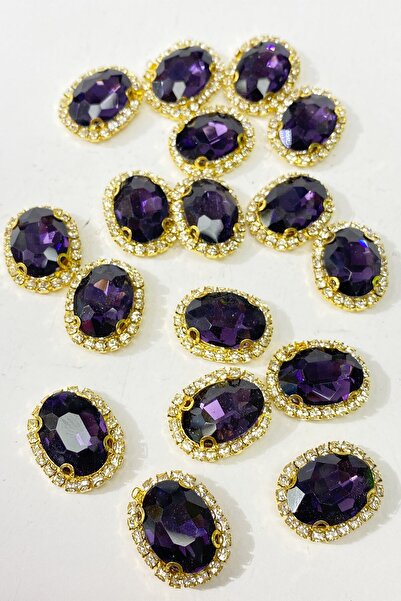 Limelia Carcasa din aur violet Oval Strut Stone 5 buc